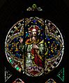 Katowice Peter Paul church Christ Alpha Omega stained glass
