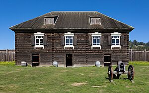 Archivo:Kuskov House at Fort Ross in February 2020