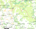 Map commune FR insee code 33233