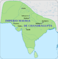 Mauryam Empire map-es