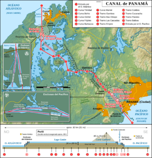 Archivo:Panama Canal Map ES