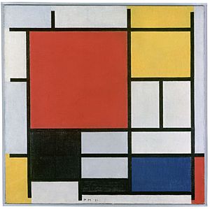 Archivo:Piet Mondriaan, 1921 - Composition en rouge, jaune, bleu et noir