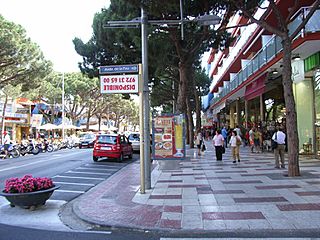 Platja d'aro shopping main street.jpg