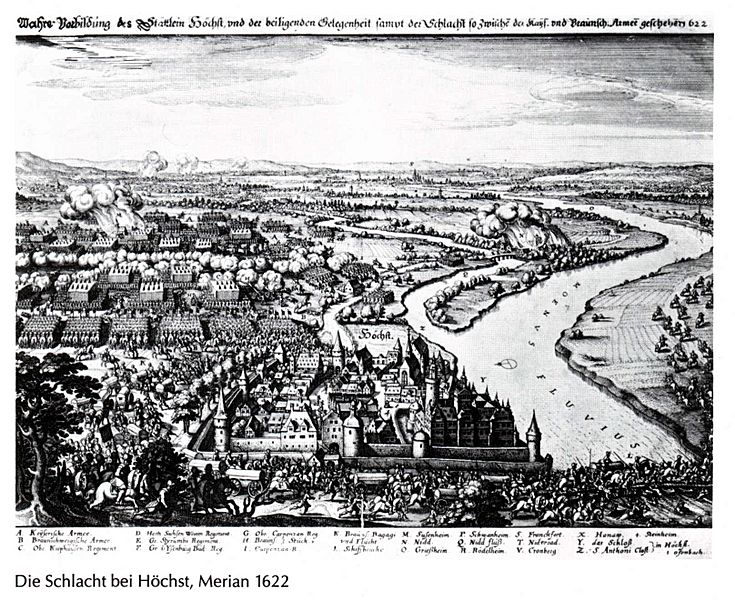 Schlacht bei Höchst Merian 1622