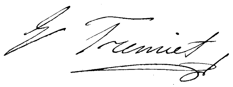 Signature d'Emmanuel Frémiet