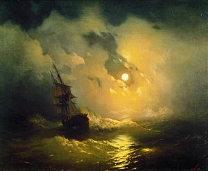Archivo:Stormy sea at night