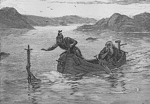 Archivo:The Lady of the Lake gives Excalibur to King Arthur