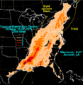 Tropical Depression Twelve 1975 rainfall