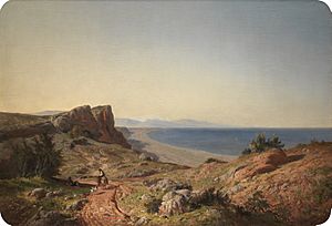 Archivo:Un paisaje. Recuerdos de Andalucía, por Carlos de Haes. Museo del Prado