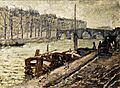 (Barcelona) The Seine on a Grey Day by Marià Pidelaserra - MNAC