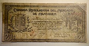 Archivo:20 centavos Comisión Reguladora del Mercado de Henequén