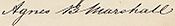 Agnes B Marshall signature.jpg
