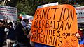 Armenians staged a protest in front of the UN office in New York over the Azerbaijani attack on Nagorno-Karabakh, 1