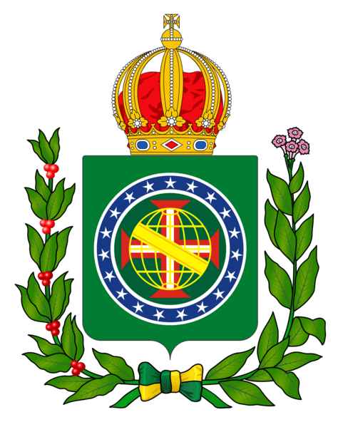 Brasão oficial do Império do Brasil (1822 - 1853)