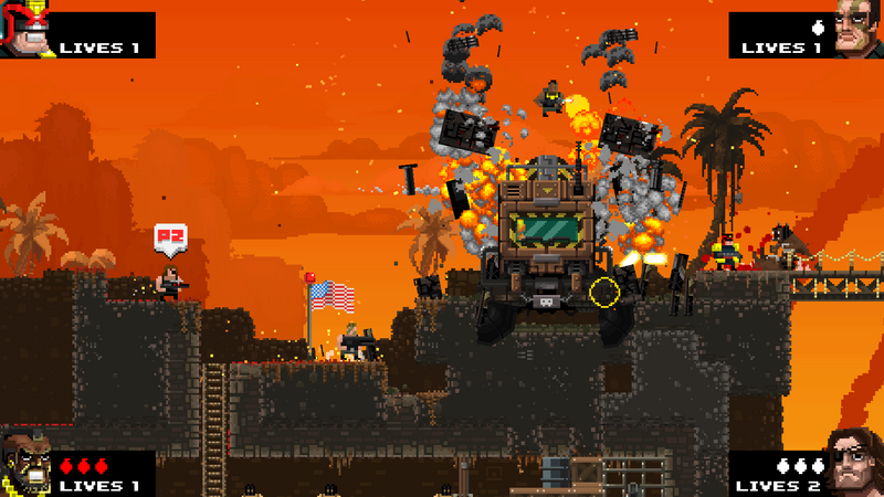 Broforce boss destructing
