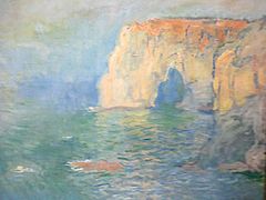 Claude Monet Étretat, la Manneporte, reflets sur l'eau 15092012413