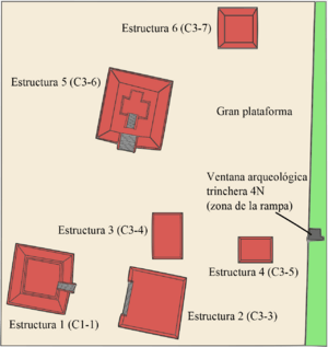 Archivo:Estructuras parque arqueologico Casa Blanca Chalchuapa