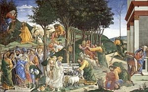 Archivo:Eventos de la vida de Moisés (Sandro Botticelli)