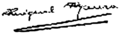Firma de Miguel Maura