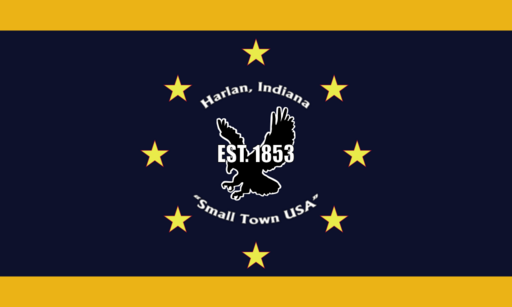 Flag of Harlan, Indiana