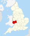 Hereford and Worcester UK locator map 1974
