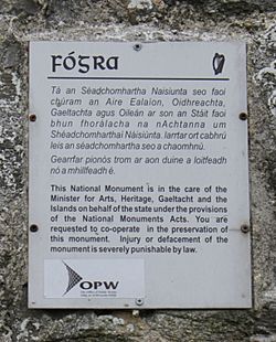 Archivo:Irish national monument notice 2