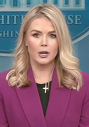 Karoline Leavitt at her first Press Conference in 2025 (cropped).jpg