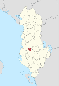 Kucove in Albania.svg