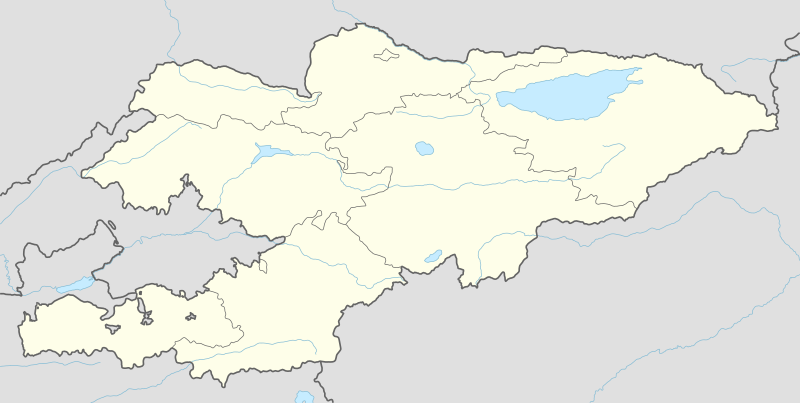 Kyrgyzstan adm location map