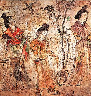 Archivo:Li Xian's tomb, palace ladies