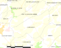 Map commune FR insee code 14195