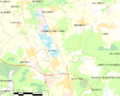Map commune FR insee code 89198