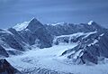 Mt. Kennedy from air to north.