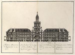 Archivo:Sankt Petersburg - Akademie der Wissenschaften (Durchschnitt 1741)
