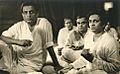 Satyajit Ray with Ravi Sankar recording for Pather Panchali