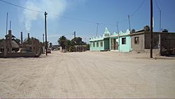 Street and one of two hotels in Puerto Libertad.jpg