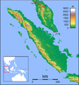 Sumatra Locator Topography