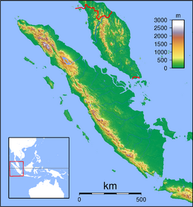 Lago Toba ubicada en Sumatra