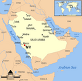 Ta'if, Saudi Arabia locator map