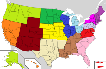 Archivo:USCCB Regions map