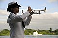 US Navy 091207-N-7498L-511 Musician Kristen Snitzer, assigned to the U.S. Pacific Fleet Navy Band, performs