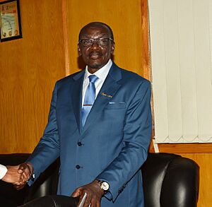 Vice President of Zimbabwe, Mr. Kembo Mohadi, at the Munhumutapa Building, in Harare, Zimbabwe on November 03, 2018 (cropped).JPG
