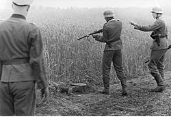 Archivo:Zabicie cywila przez żołnierzy Waffen SS (2-1947)