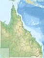 Australia Queensland relief location map