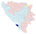 BiH municipality location Ljubuški