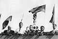 Bundesarchiv Bild 183-R83531, Budapest, II. Weltfestspiele, Festumzug, Ehrentribüne