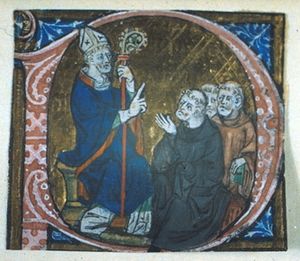 Archivo:Chertsey Breviary - St. Erkenwald