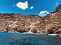 Cliffs on north side of Saint Helena