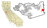 Contra Costa County California Incorporated and Unincorporated areas Discovery Bay Highlighted.svg