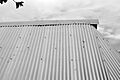Detalle de cubierta de lámina de zinc de una vivienda de Dzibichaltún